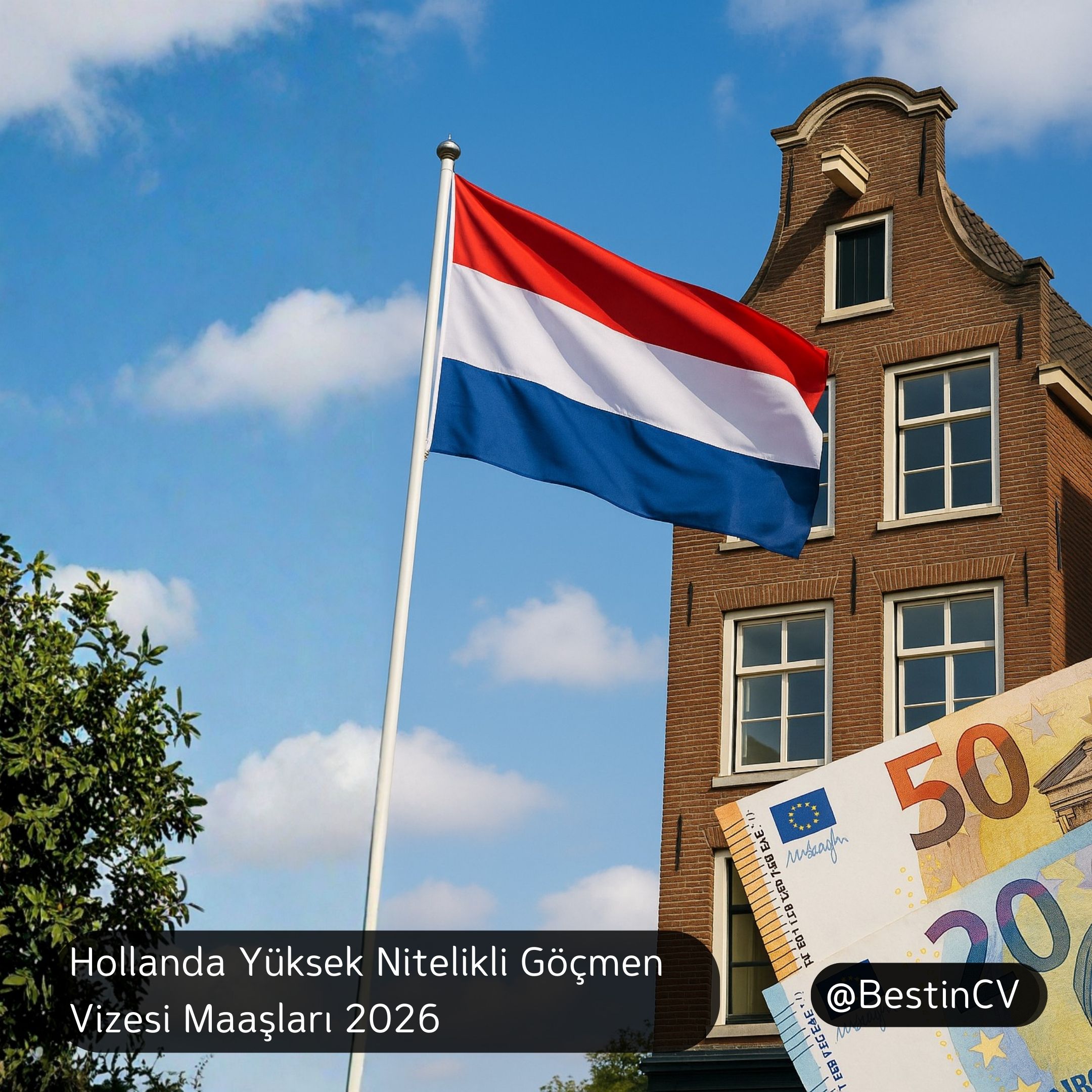 Hollanda Yüksek Nitelikli Göçmen Vizesi Maaşları 2026