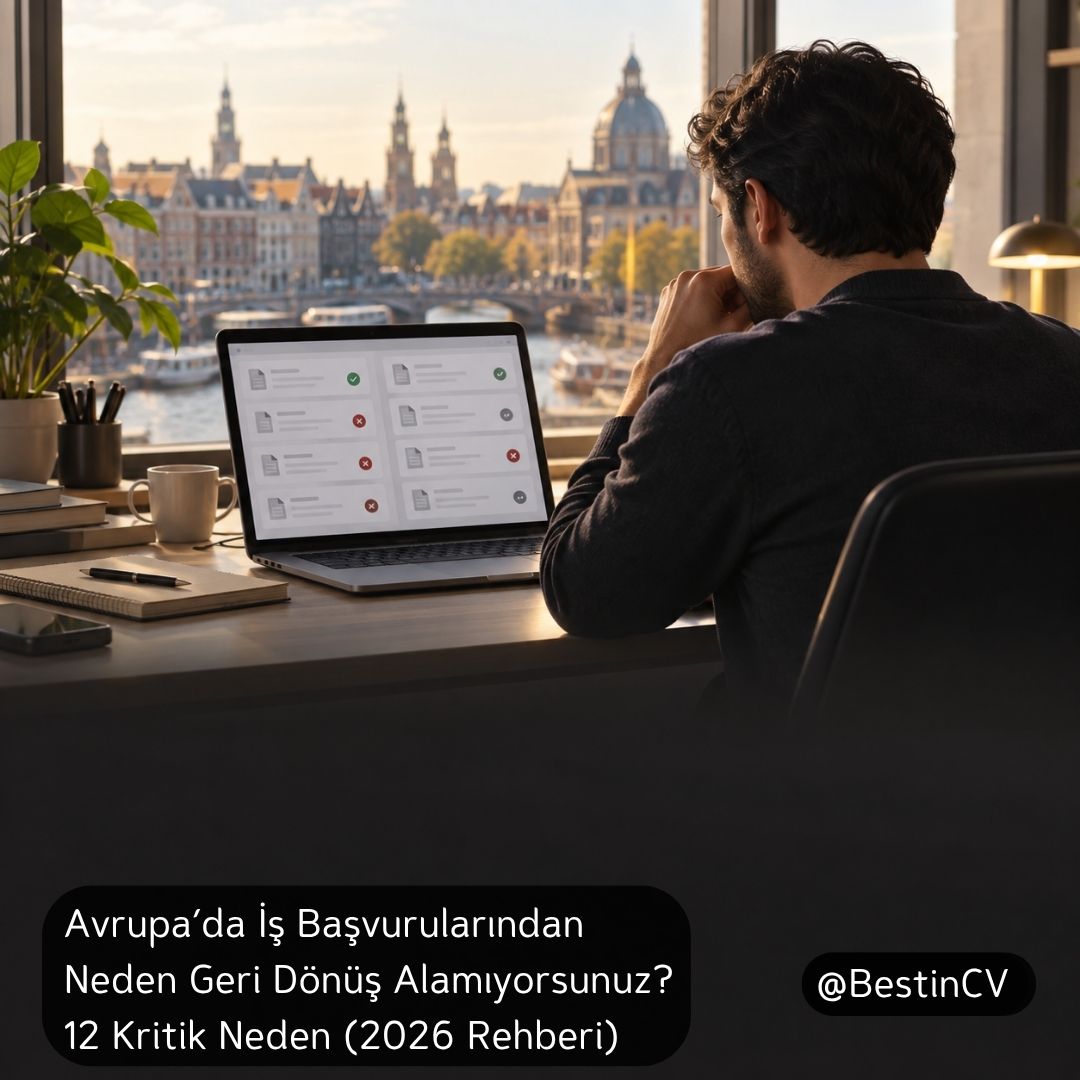 Avrupa’da İş Başvurularından Neden Geri Dönüş Alamıyorsunuz? 12 Kritik Neden (2026 Rehberi)